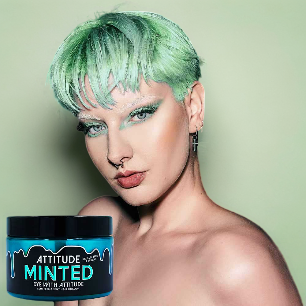 Attitude Hair Dye - Minted pastel Semi permanente haarverf - Mintgroen/Groen
